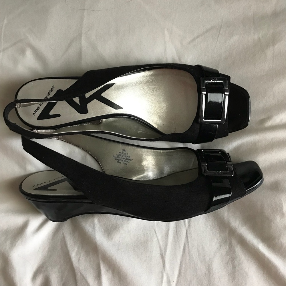 Ann Klein Sport Patent Wedge/Sandal